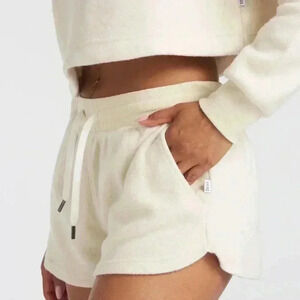 Feat Blanket Blend 2.5" Shorts- Sherpa/teddy bear loungewear size Small EUC